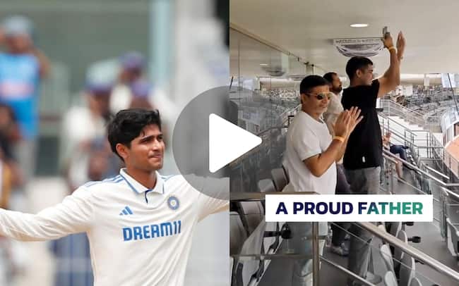 [Watch] Shubman Gill's Father Gives Standing Ovation To His Son As He Completes Century In Chennai Test